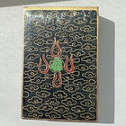 Vintage Antique Chinese Cloisonn   Dragon Matchbox Holder Enamel Brass Tobacciana