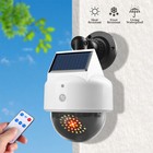 Solar Power Dummy Security Camera Fake Waterproof Outdoor Led Surveillance Light