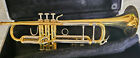 Lot Of 2   Bach Stradivarius Model 37 Trumpet   Conn 24a Swiss Flugelhorn   Case