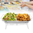 24 Pack Chafing Wire Rack Buffet Stand Full Size Chafing Food Warmer Dish Stand