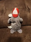 Vintage Collectible Coca Cola Brand Bean Bag Plush Seal With Baseball Cap 9 Inch
