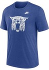Nike Kentucky Wildcats Basketball T-shirt Old Logo Blue Mens Multiple Sizes Nwt