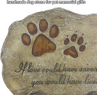 Pet Memorial Stone Garden Marker Hand-painted Dog Cat Grave Plaque 11  Outdoor