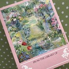 Vintage 90s Helen Lea Floral Garden Sticker Mod Bookplate From The Library Of