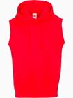 Mens Workout Hoodie Sleeveless Muscle Tank Top Gym Pullover Hooded Sweatshirt