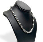 Popular Sterling Silver Navajo Pearls Native American Bead Necklace