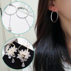 60pcs Beading Hoop Earrings Finding  Earring Making Hoops Open Round Earring