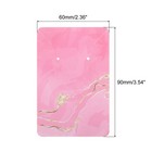 Earring Display Cards 100pcs Paper Earring Holder Rectangle Style 6  Pink