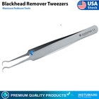 Curved Tweezers Blackhead Remover Pimple Extractor Popper Acne Blemish Comedone