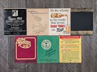 Vintage Matchbook Giant Lot Of 7  -  Feature Bourbon Lewis Purses Steel Oil Heat