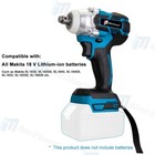 Cordless Impact Wrench 1 2  550nm High Torque Brushless Drill For Makita Battery