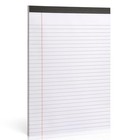Legal Pad 8 5x11 Inch Lined 50 Sheets 1 Pack   A4 Letter  Thick   White