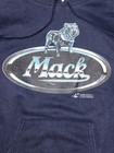 Vintage Mac Truck Built Like A Mack Truck Bulldog Logo Pullover Hoodie Size M