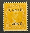 Travelstamps  Canal Zone Stamps Scott  104  10   Monroe  Mint Mogh