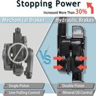 Bucklos Mtb Hydraulic Disc Brake Set With Red G3 160mm Rotor 2 Pistons For Mtb