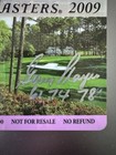 Gary Player  61 74 78  Autographed 2009 Masters Tournament Ticket Badge Jsa Coa