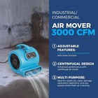 Alorair Ge3000t 3000cfm Air Mover Carpet Dryer Blower Floor Fan Timer 3ywarranty