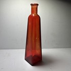 Vintage Accent 7     Ruby  Red Glass Vase bottle