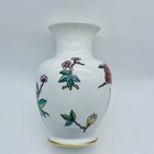Hollohaza Hungarian Floral Porcelain Vase  4834 5 1 2  Hand Painted Hungary