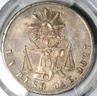1871-oa Pcgs Au Mexico 1 Peso Oaxaca Mint Large A Silver Coin  25081603c 