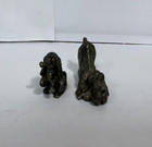 Solid Heavy Metal Bloodhound Dog Mini Figurines