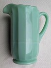Mosser Glass Co  Jadeite Green Glass Panel 40oz Pitcher