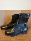 Vintage Genesco Cic Us Military Combat Boots Black Leather Lace Up Size 10 5r