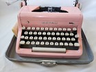 Authenic 1950s  Bubble Gum Pink Royal Quiet Deluxe Typewriter With Carrying Case