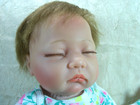 Reborn Sleeping Baby Doll Lifelike Newborn Realistic Soft Body Sleep Eyes 22in