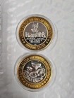  10 Casino Gaming Token Las Vegas Solid 999 Ag Silver Harrah s Mardi Gras No Dat