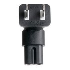 Teninyu 2 Prong Right Angle Plug Adapter ac Power Adapter Usa Iec Black
