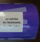  Tyvek   No Hunting   No Trespassing Purple Barricade Tape   6  X 100  Roll  New