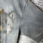 Vintage 90s Native American Indian Wolf Gray Tie-dye Aop T-shirt Men   s Large L