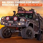 1 2 x100ft 32000lbs Synthetic Winch Rope Winch Line Cable Recovery 4wd Atv Suv