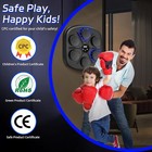 Smart Led Boxing Machine W gloves - 9-speed Wall Mount Punching Bag For Home Gym