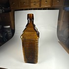 Amber Drake   s Plantation Bitters Bottle  One Dot On Base 6 Log Top 4 Smooth Ends