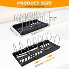 Expandable Pot And Pan Organizer 7 48 X 22 4 X 5 71 Inches  Black