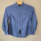 Polo Ralph Lauren Slim Fit Oxford Shirt Mens Xl Blue Long Sleeve Button-down Nwt