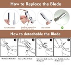 Replacement Blade Heads For Finishing Touch Flawless Dermaplane Glo With Replace