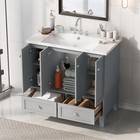 36   Bathroom Vanity With Sink Combo Bathroom Cabinet With 2 Drawers  doors