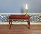 Dollhouse Battery Light Hurricane Lantern Table Lamp Gold 1 12 Scale Miniature