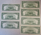  lot Of 7  Different Vintage Us  5 Notes  Incl  A  star    Mostly Higher Grades