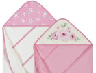 Gerber Baby Girl 2-pack Floral Certified Standard Terry Hooded Bath Towels - New