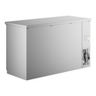 60  Stainless Steel Counter Height Narrow Glass Door Back Bar Refrigerator With