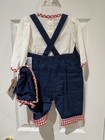 Disney Minnie Mouse Girls 2pc Denim Overalls Set