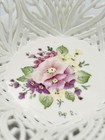 Vtg Maestro Of Klausenburg Handwoven   Painted Porcelain Lace Ware Basket bowl