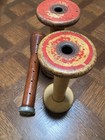 Lot Of Vintage Wooden Textile Thread Sewing Bobbin  Spool  Of Industrial Factory