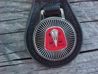 Unique 1950-1954 Hudson Automobile Grain Leather Key Fob Vintage Nos Top-quality