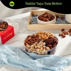 Nut Cravings Nuts Gift Basket Red   Gold Box Packaging 4 Piece Assortment Snack