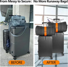 Add A Bag Luggage Straps 2 Pack  Adjustable Bungee Elastic Belt To Connect Two S